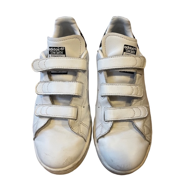 Adidas Stan Smith Sneakers Velcro white black women’s 8 /men’s 6.5 - Picture 9 of 9